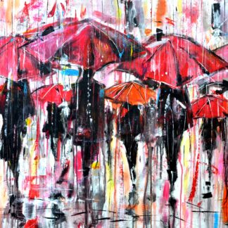 Piotr Piskorz - City of red umbrellas