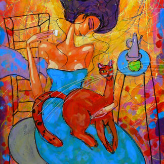 Wiktor Bezrukow - Lady with a cat